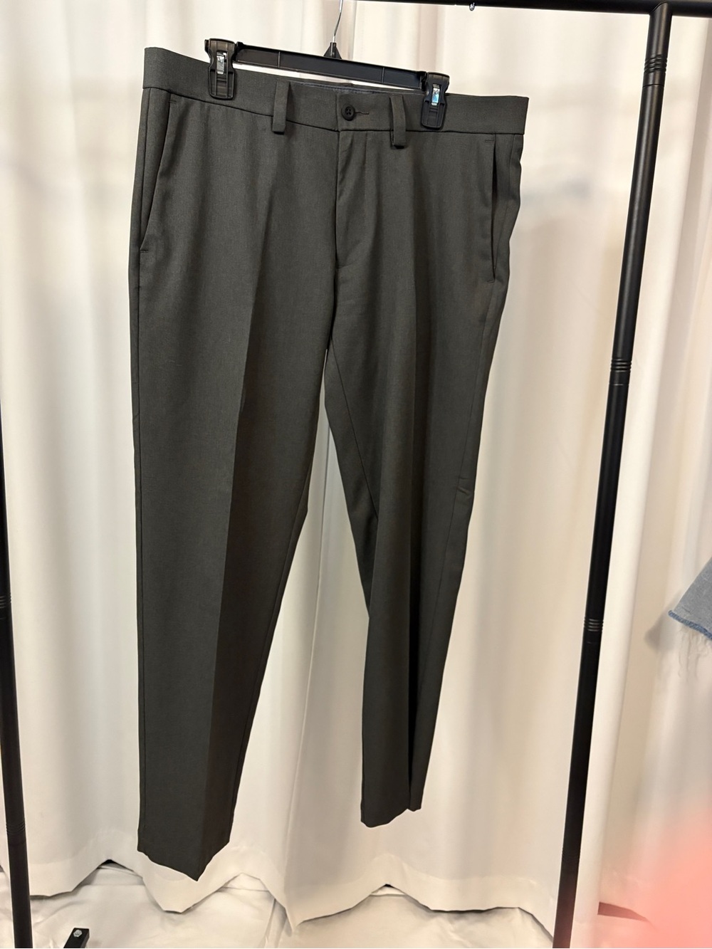 Classic Men's Dress Pants in Dark Gray
